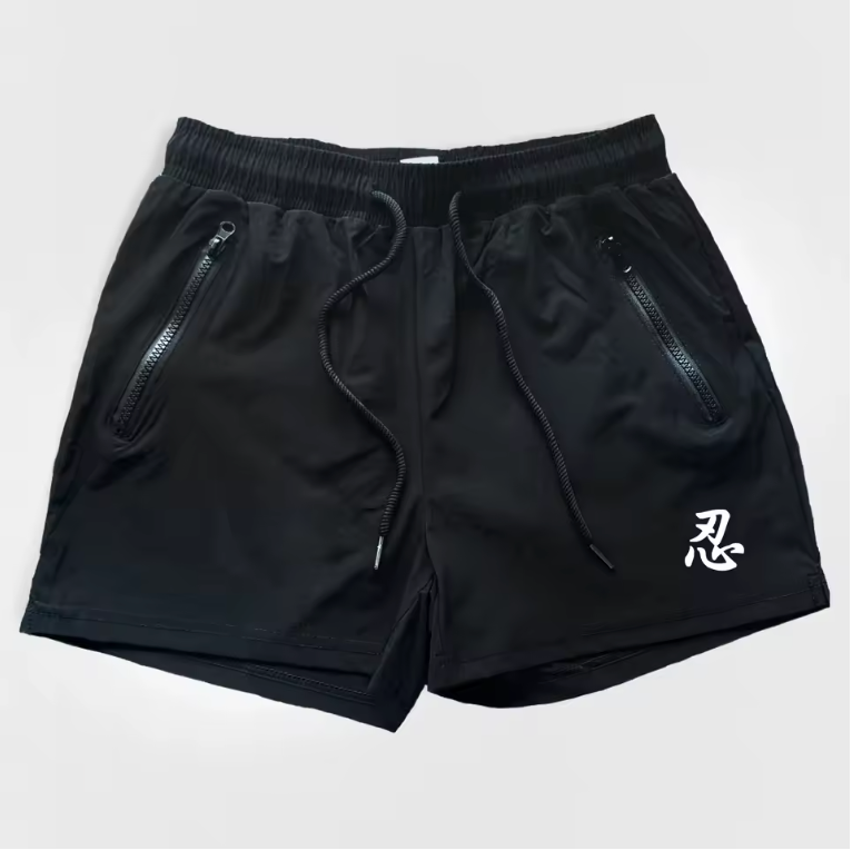 Men's Breathable Sports Shorts, Quick Stretch, Summer, Outdoor Gymnastics, Mid Waist, Male, Adult, No Lining, 3 Minutes