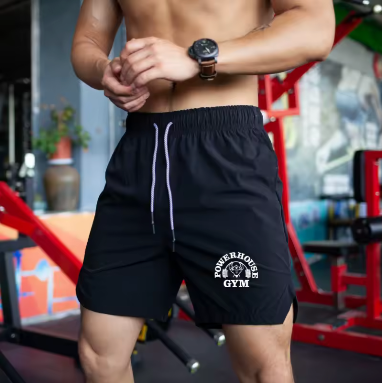 New 2024 Men Fashion Polyester Shorts Hot Summer Style Shorts Men's Pure Color Shorts Beach Shorts GYM Men's Trousers