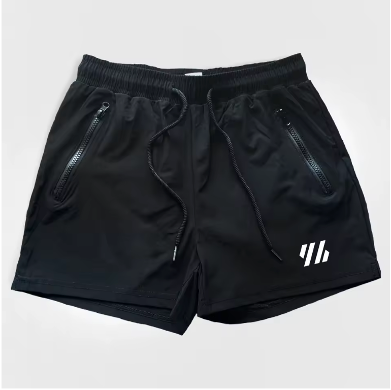 Sports Quick Drying Stretch Breathable Shorts Summer Outdoor Fitness Mid-waist Male Adult No Lining Three Minute Shorts