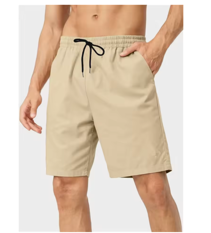 Summer new men's outdoor ultra-thin and cool casual sports pants, loose fit, breathable and quick drying beach basketball pants