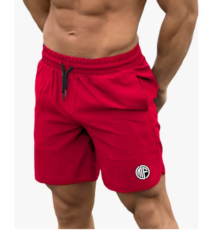 Fitness Shark Summer Jogger Shorts Men Patchwork Running Sports Workout Shorts Quick Dry Training Gym Athletic Shorts