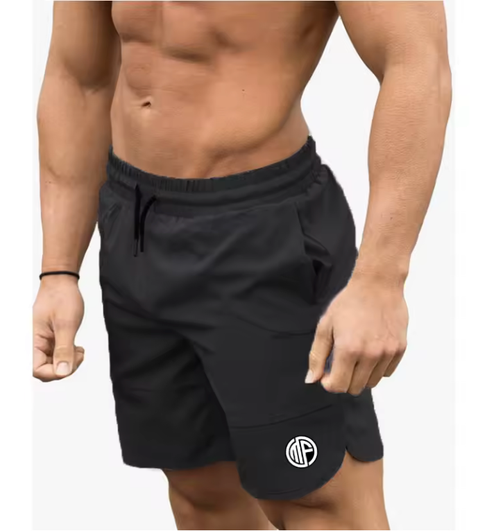 Fitness Shark Summer Jogger Shorts Men Patchwork Running Sports Workout Shorts Quick Dry Training Gym Athletic Shorts