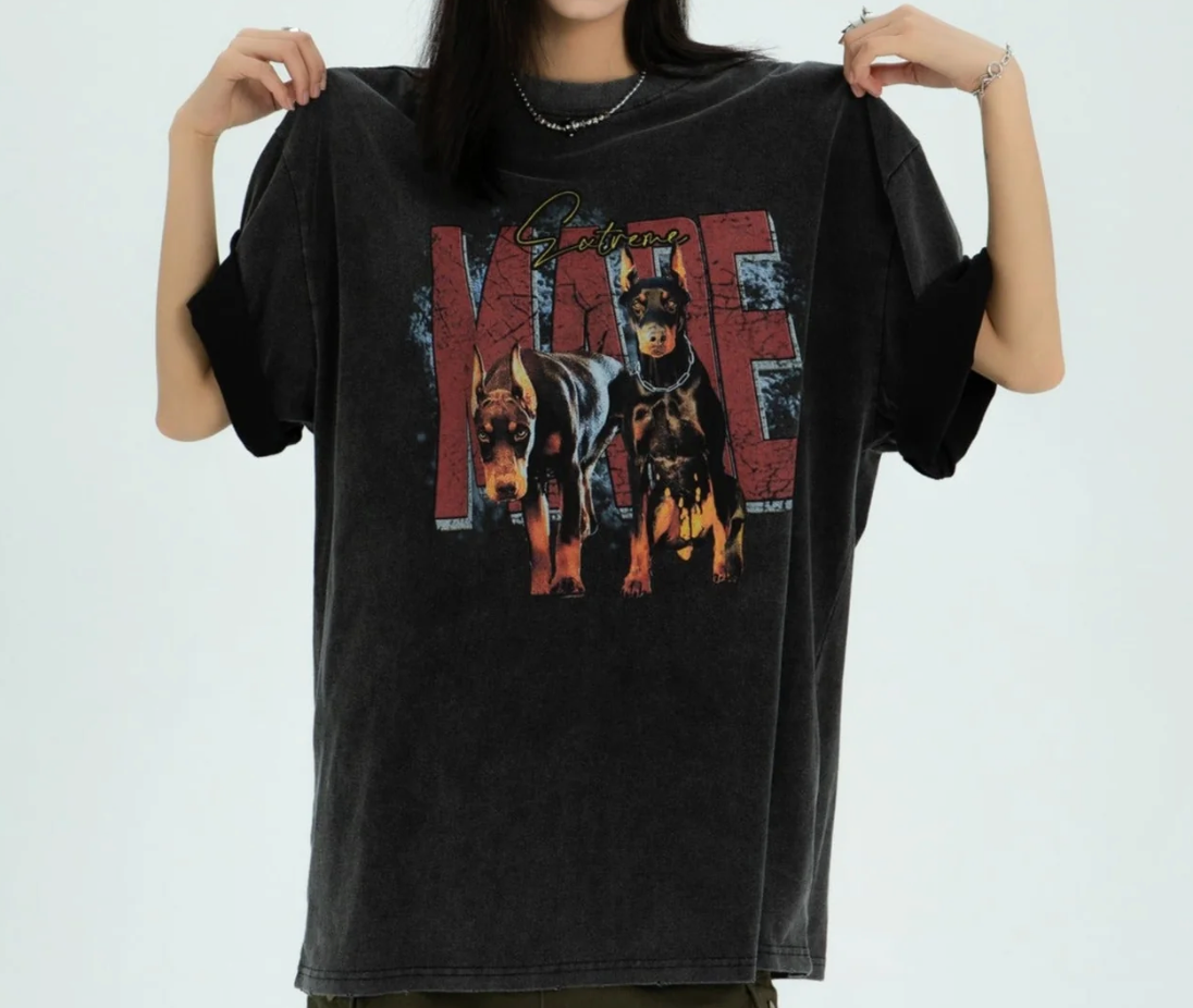 homage band print tee