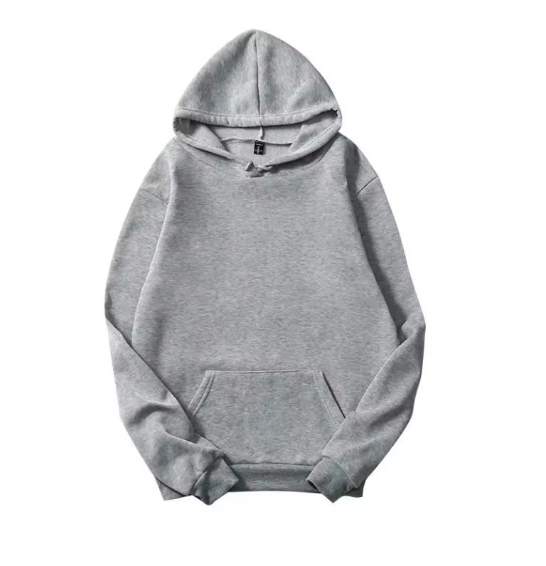 Cross-Border Style Solid Color Plus Size Hooded Fleece-Lined Sweatshirtsuit Export Loose-Fit Men's And Women's Pullover Autumn