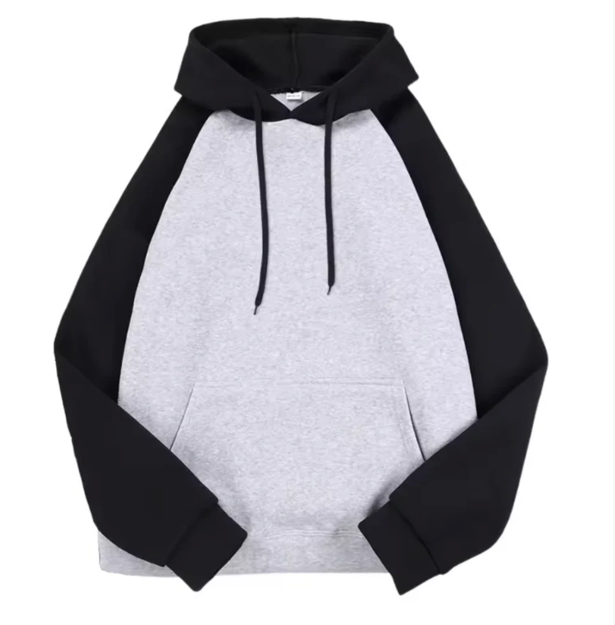 Raglan sleeve Hoodie Men Women Loose Oversized S-XXL Clothing Autumn Winter Warm Fleece Hoodies Color Collision Sweatshirts