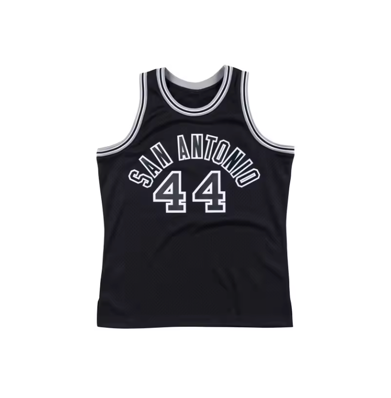 Summer New Men's Pullover Round Neck Mesh Tank Top Spurs Fan Support Top Sleeveless Basketball Training Tank Top Sportswear