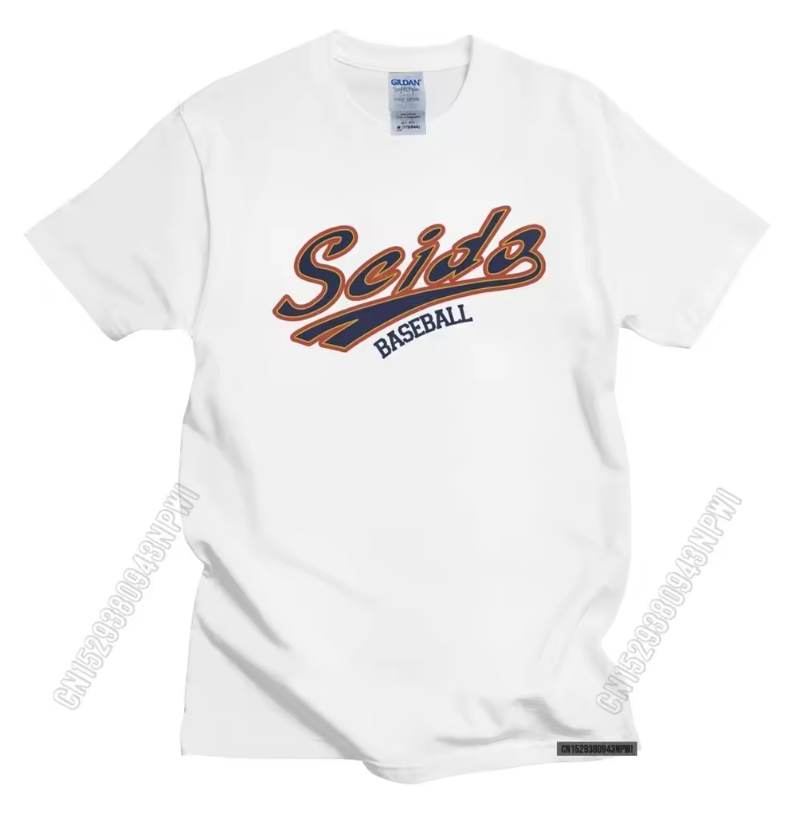 Urban Uniform Diamond No Ace T Shirts Men 100% Cotton Anime Baseball Sports Manga T-Shirt Soft Fabric Seido High Scholl Tee