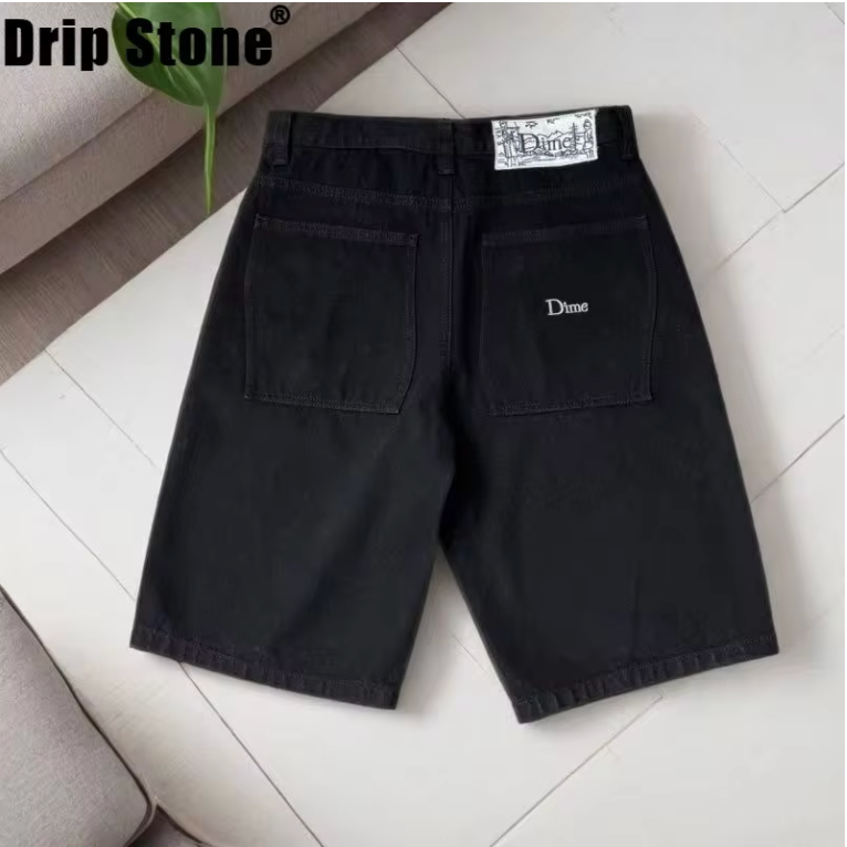 2025 Y2K Traf Dime short for Men Dime Skate Baggy short Embroidery Denim Simple Dime Pants men’s Jeans Mujer Hot traf Men jeans